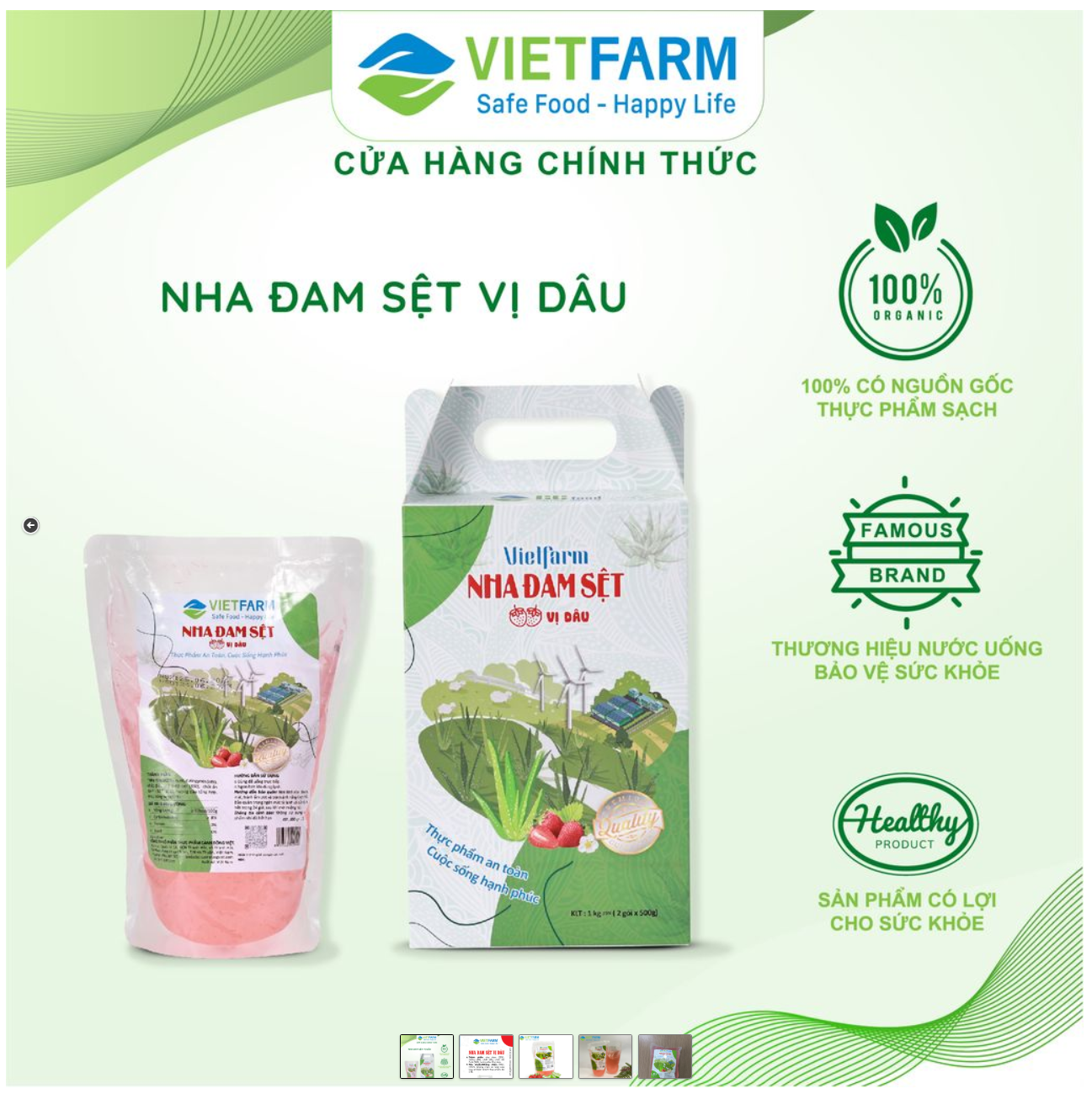 THẠCH NHA ĐAM HƯƠNG DÂU - VIETFARM